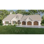 Farmhouse Plan Front of Home - 155D-0296 | House Plans and More