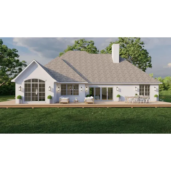 Farmhouse Plan Rear Photo 01 - 155D-0296 | House Plans and More