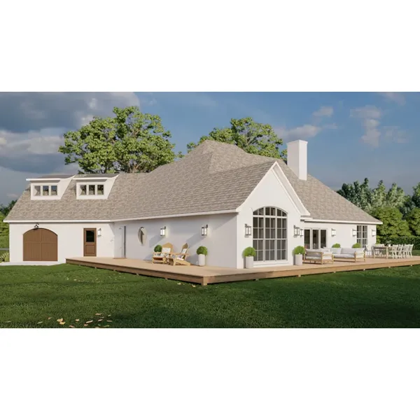 Farmhouse Plan Rear Photo 02 - 155D-0296 | House Plans and More