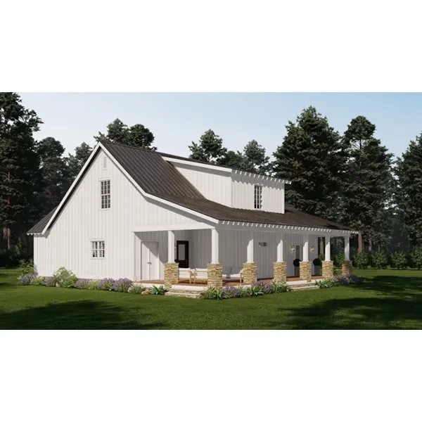 Southern House Plan Side View Photo - 155D-0308 | House Plans and More