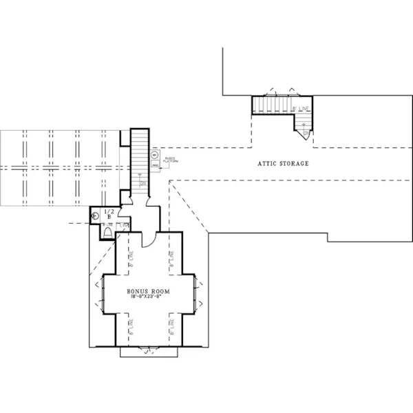 Rustic House Plan Second Floor - 155D-0309 | House Plans and More