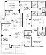 Contemporary House Plan First Floor - 155D-0312 | House Plans and More