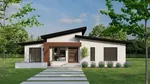 Contemporary House Plan Front of Home - 155D-0312 | House Plans and More