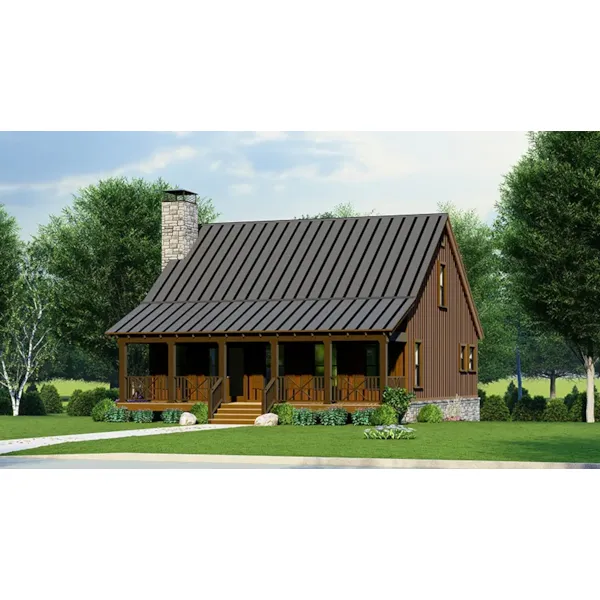 Mountain House Plan Front of Home - 155D-0318 | House Plans and More