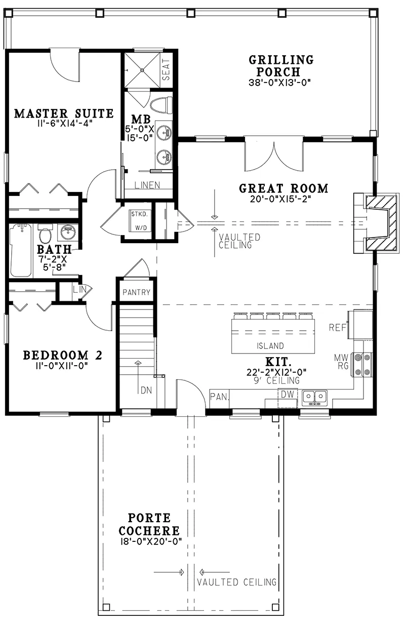 Craftsman House Plan First Floor - 155D-0320 | House Plans and More