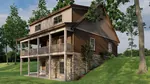 Craftsman House Plan Rear Photo 03 - 155D-0320 | House Plans and More