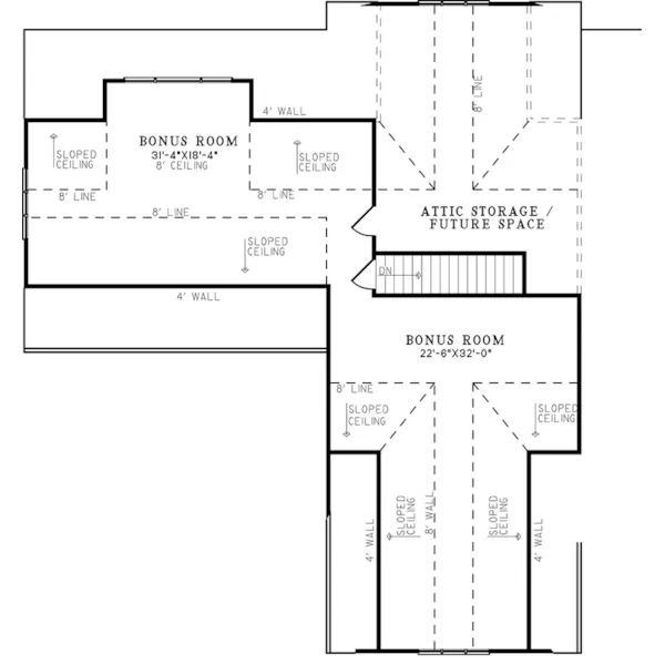 Arts & Crafts House Plan Second Floor - Misty Mountain Arts & Crafts Style - Search House Plans and More