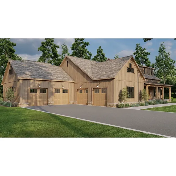 Luxury House Plan Front Photo 01 - Misty Mountain Arts & Crafts Style - Search House Plans and More