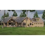 Luxury House Plan Rear Photo 01 - Misty Mountain Arts & Crafts Style - Search House Plans and More