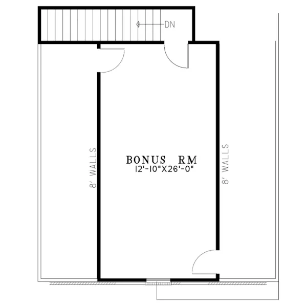 Traditional House Plan Second Floor - 155D-0324 | House Plans and More