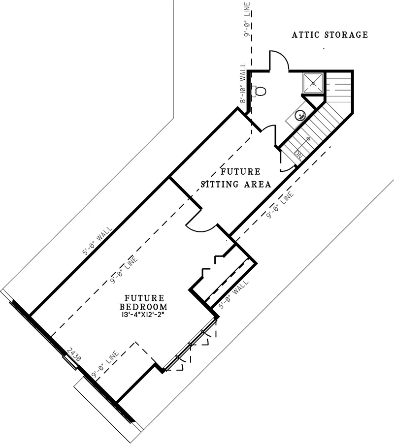 Southern House Plan Second Floor - 155D-0325 | House Plans and More