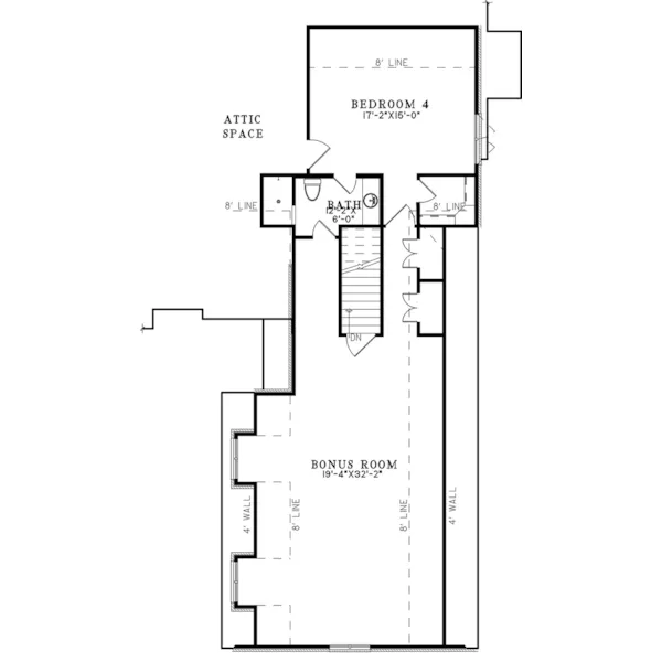 Arts & Crafts House Plan Second Floor - 155D-0326 | House Plans and More