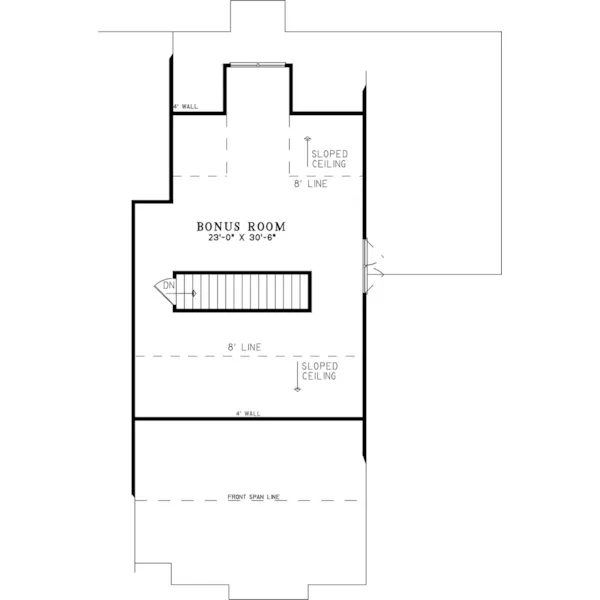 Country House Plan Second Floor - 155D-0333 | House Plans and More