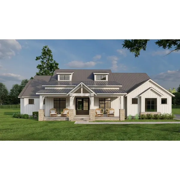 Country House Plan Front of Home - 155D-0333 | House Plans and More