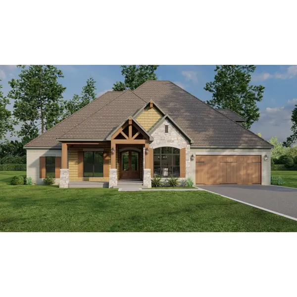 Craftsman House Plan Front of Home - 155D-0334 | House Plans and More