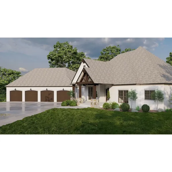 Luxury House Plan Front Photo 02 - 155D-0001 | House Plans and More