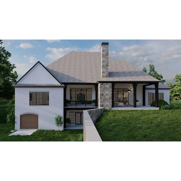 Luxury House Plan Rear Photo 01 - 155D-0001 | House Plans and More