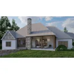 Luxury House Plan Rear Photo 02 - 155D-0001 | House Plans and More