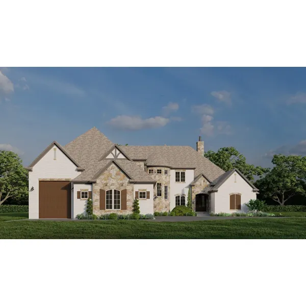 Country French House Plan Front of Home - 155D-0003 | House Plans and More