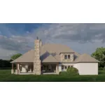 Country French House Plan Rear Photo 02 - 155D-0003 | House Plans and More