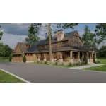 Mountain House Plan Front Photo 01 - Timberland Ranch Rustic Home 155S-0008 | House Plans and More