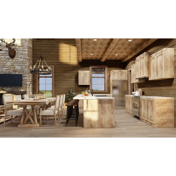 Mountain House Plan Kitchen Photo 01 - Timberland Ranch Rustic Home 155S-0008 | House Plans and More