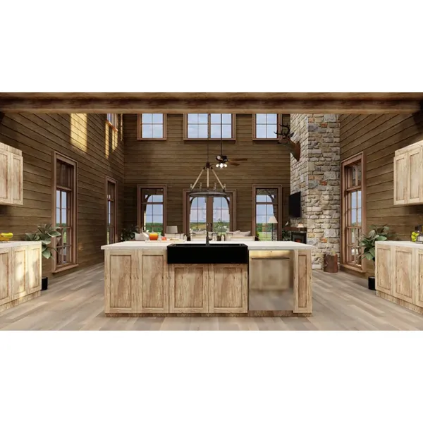 Mountain House Plan Kitchen Photo 07 - Timberland Ranch Rustic Home 155S-0008 | House Plans and More