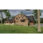 Mountain House Plan Rear Photo 02 - Timberland Ranch Rustic Home 155S-0008 | House Plans and More