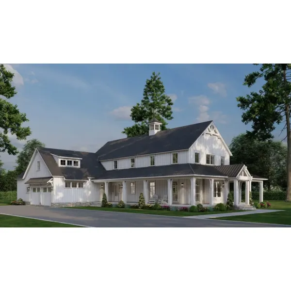 Farmhouse Plan Front Photo 01 - 155S-0011 | House Plans and More