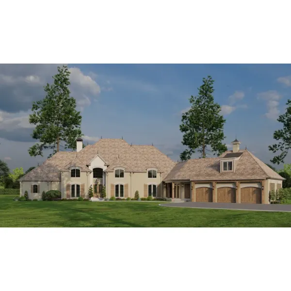 European House Plan Front of Home - 155S-0015 | House Plans and More