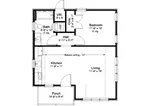 Vacation House Plan First Floor - Glenwoods Country Cottage 156D-0002 - Search House Plans and More