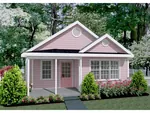 Vacation House Plan Front Photo 01 - Glenwoods Country Cottage 156D-0002 - Search House Plans and More