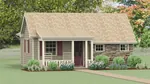 Vacation House Plan Front of House 156D-0003