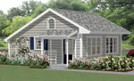 Country House Plan Front of Home - Fairhaven Hill Small Home 156D-0007 - Search House Plans and More