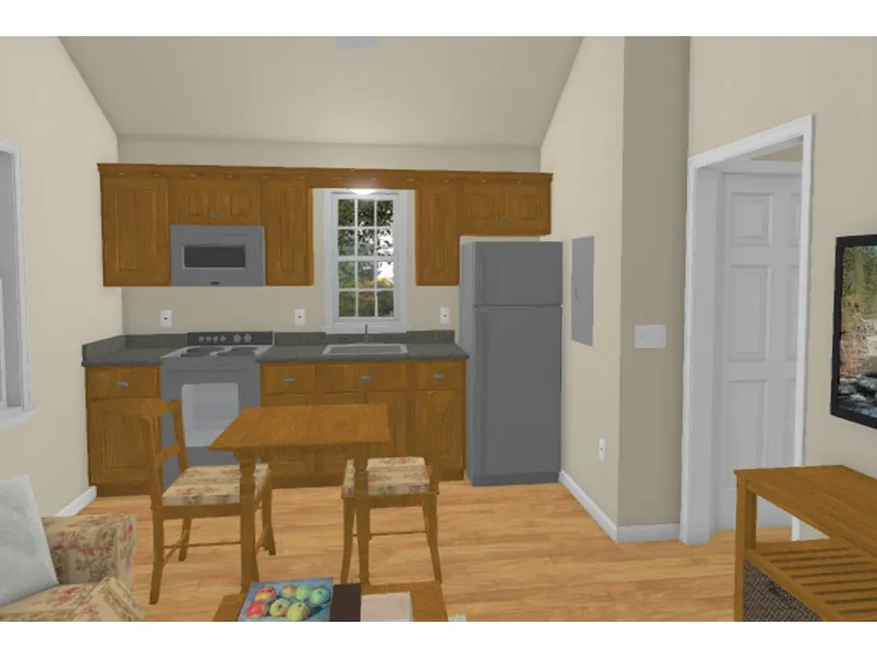 Country House Plan Kitchen Photo 01 - Millford Small Country Home 156D-0008 - Shop House Plans and More