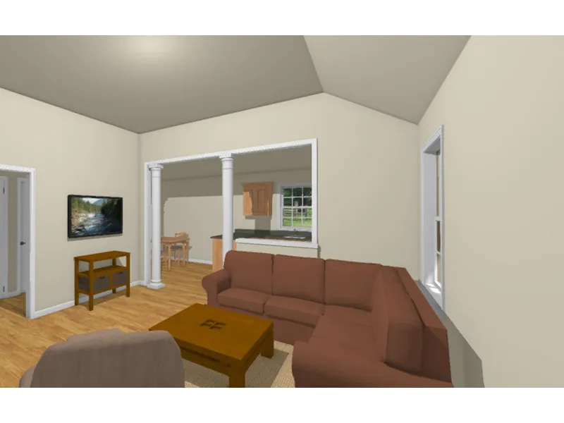 Country House Plan Living Room Photo 01 - Warwick Lane Country Home 156D-0011 - Shop House Plans and More