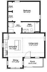 Ranch House Plan First Floor - Westbrook Country Home 156D-0012 - Shop House Plans and More