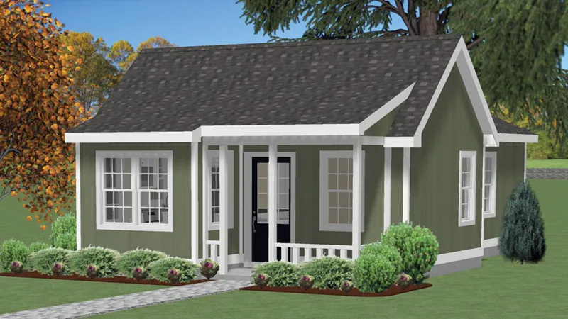 Ranch House Plan Front of Home - Westbrook Country Home 156D-0012 - Shop House Plans and More