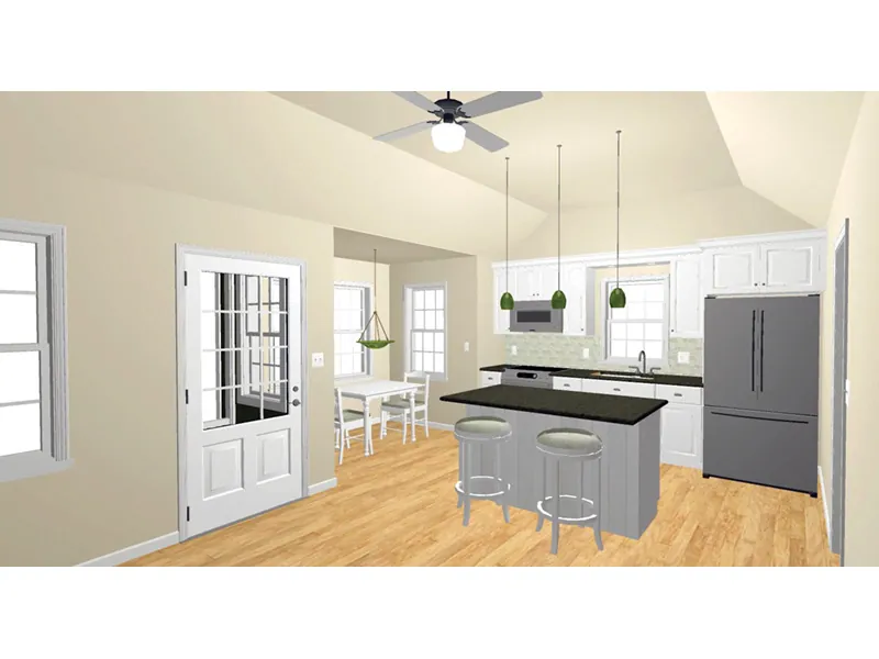 Ranch House Plan Kitchen Photo 01 - Westbrook Country Home 156D-0012 - Shop House Plans and More