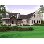 Rustic House Plan Front of House 157D-0001