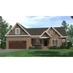 Arts & Crafts House Plan Front of House 157D-0002