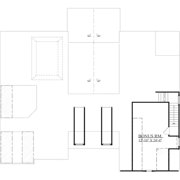 Ranch House Plan Second Floor - Forest Grove Ranch Home 157D-0003 - Search House Plans and More