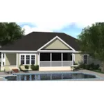 Ranch House Plan Rear Photo 01 - Forest Grove Ranch Home 157D-0003 - Search House Plans and More