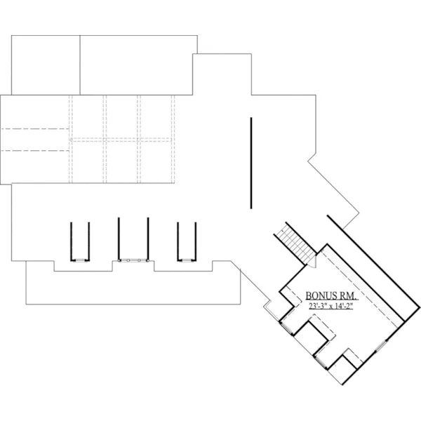 Modern Farmhouse Plan Second Floor - Dalton Pond Country Home 157D-0006 - Search House Plans and More