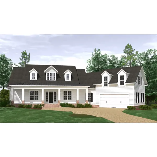 Modern Farmhouse Plan Front of Home - Dalton Pond Country Home 157D-0006 - Search House Plans and More