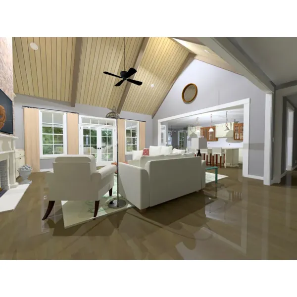 Modern Farmhouse Plan Great Room Photo 02 - Dalton Pond Country Home 157D-0006 - Search House Plans and More