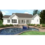 Modern Farmhouse Plan Rear Photo 01 - Dalton Pond Country Home 157D-0006 - Search House Plans and More