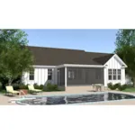 Country House Plan Rear Photo 01 - Grove Heights Ranch Home 157D-0009 - Search House Plans and More