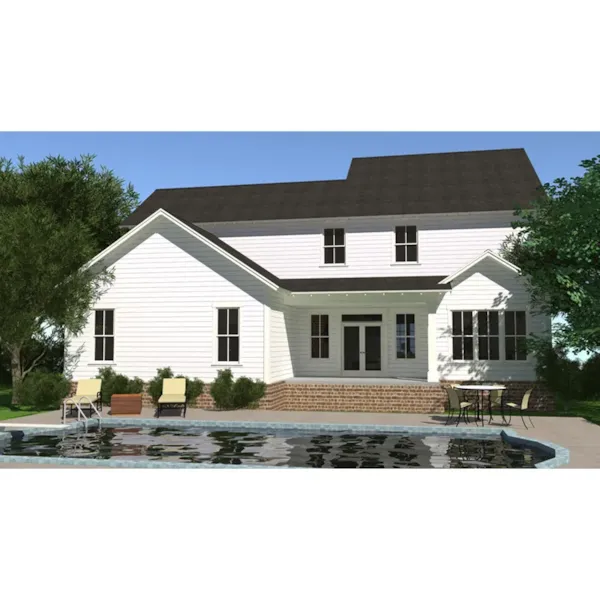 Farmhouse Plan Rear Photo 01 - Haley Lane Modern Farmhouse 157D-0010 - Search House Plans and More