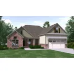 Ranch House Plan Front of House 157D-0012